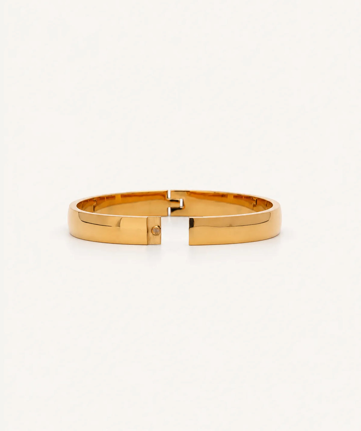 Gold Thick Plain Bangle