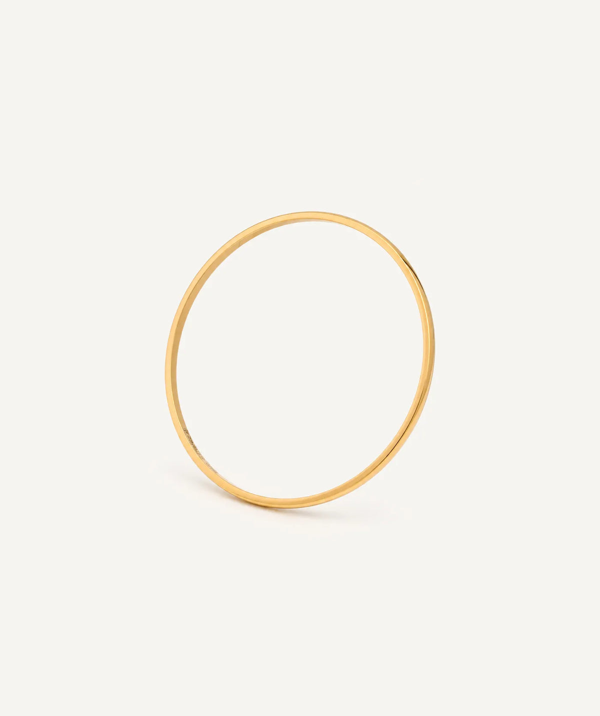 Gold Thin Plain Bangle
