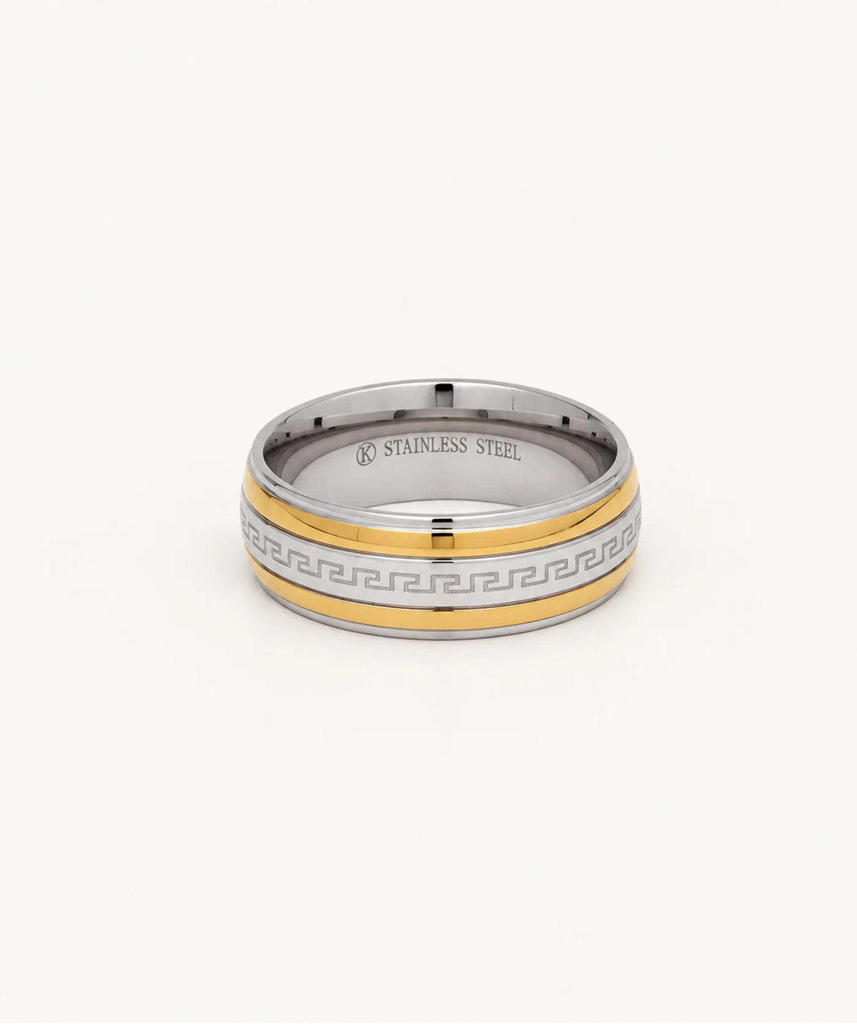 Two-Tone Greek Key Ring – view 5