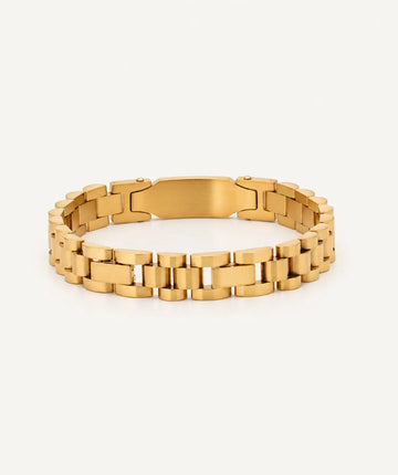 Men Watch Bracelet - Gold
